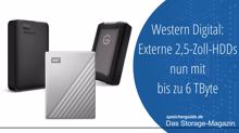 Western Digital: Externe 2,5-Zoll-HDDs nun mit bis zu 6 TByte